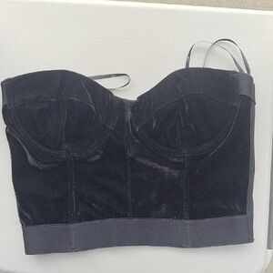 Forever 21 Black Velvet Bandeau